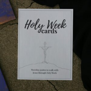 The cover of our Holy Week Cards.